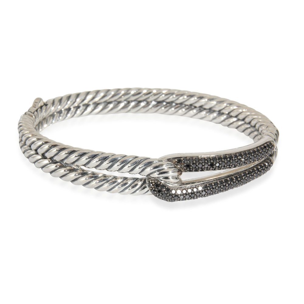 David Yurman Labyrinth Bracelet in Sterling Silver 0.84 CTW, X Small